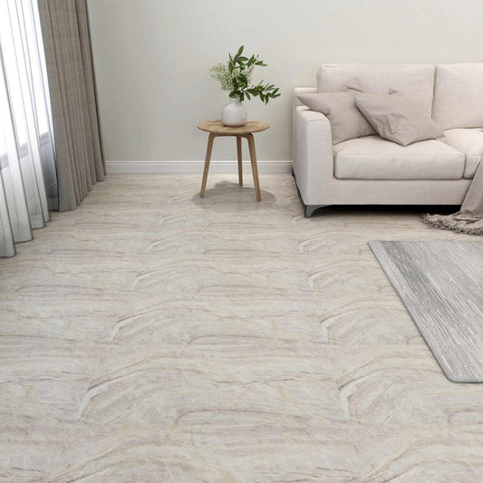 Padlódeszkák 5,11 m² 55 pcs PVC Barna és Bézs