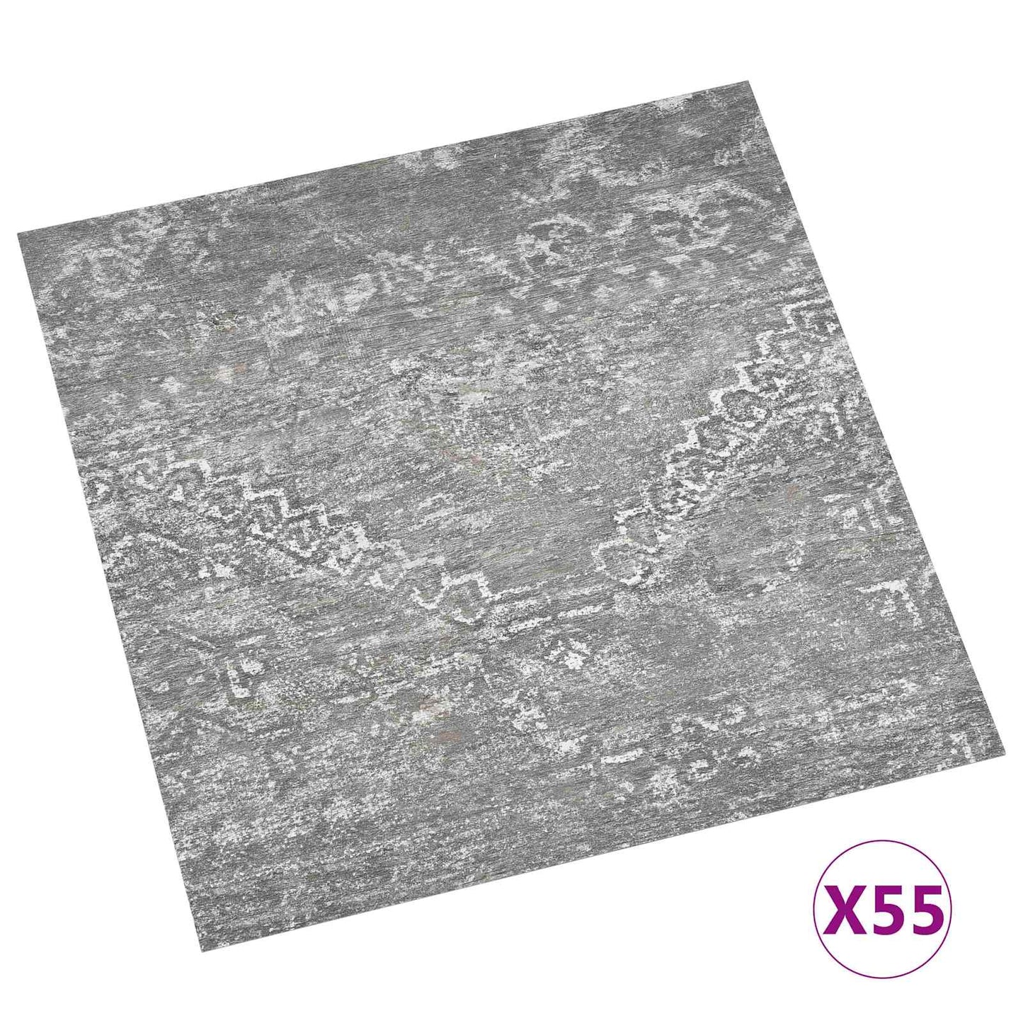 Padlódeszkák 55 pcs Beton Szürke 5,11 m² PVC