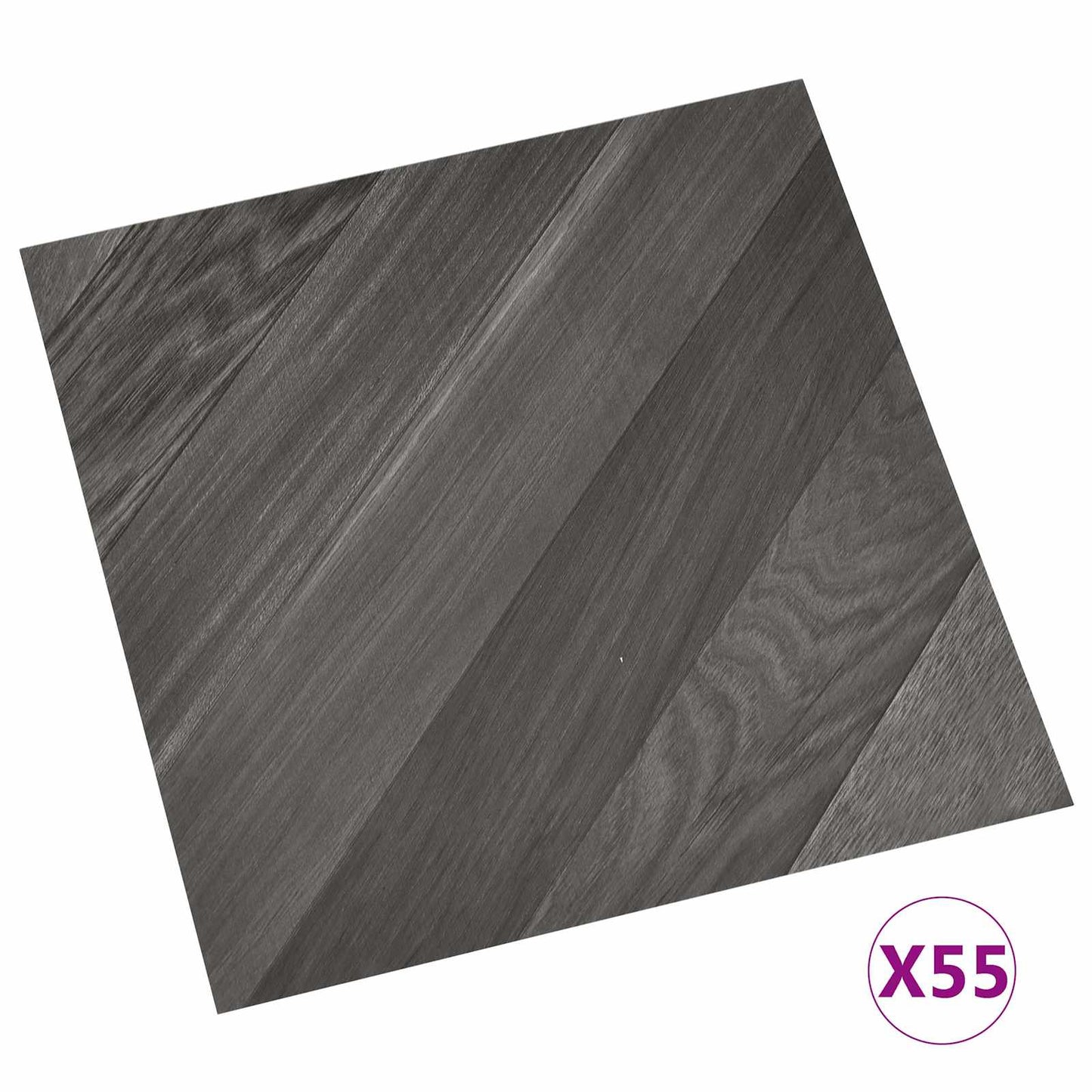 Padlódeszkák 55 pcs Szürke 5,11 m² PVC