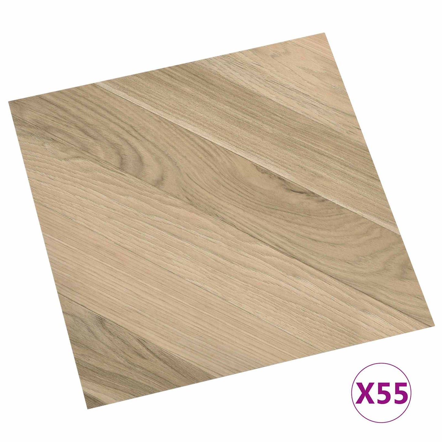 Padlódeszkák 55 pcs Barna 5,11 m² PVC