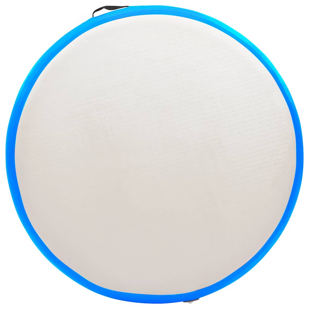 kék PVC felfújható tornamatrac pumpával 100 x 100 x 10 cm