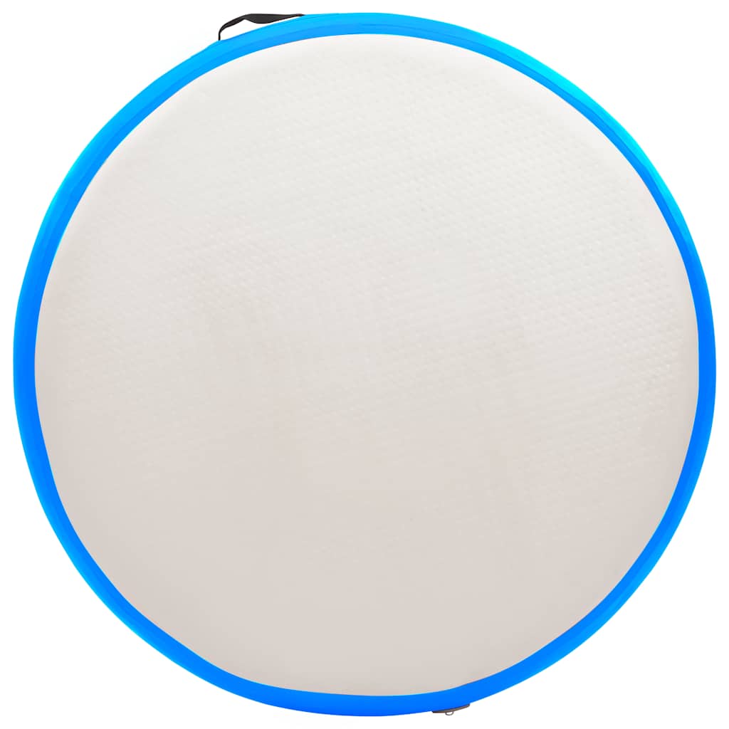 kék PVC felfújható tornamatrac pumpával 100 x 100 x 15 cm