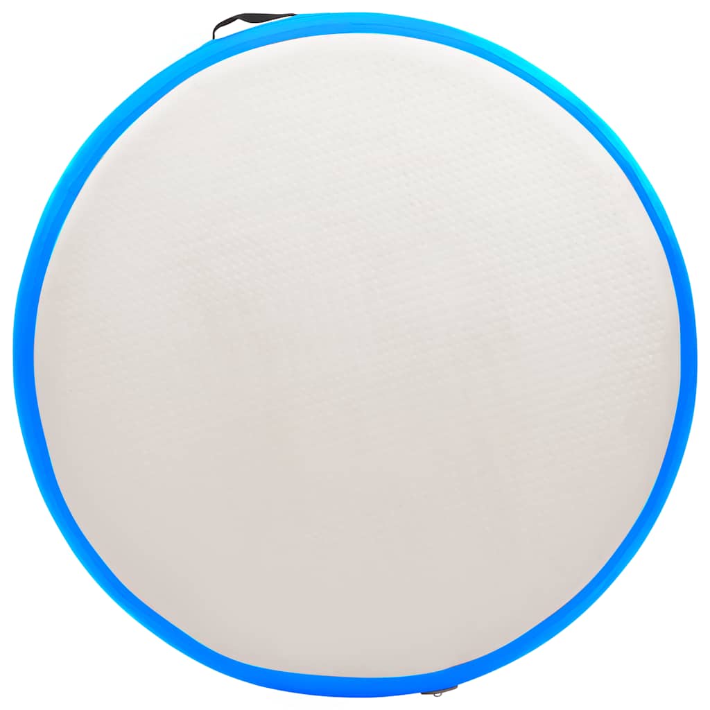 kék PVC felfújható tornamatrac pumpával 100 x 100 x 20 cm
