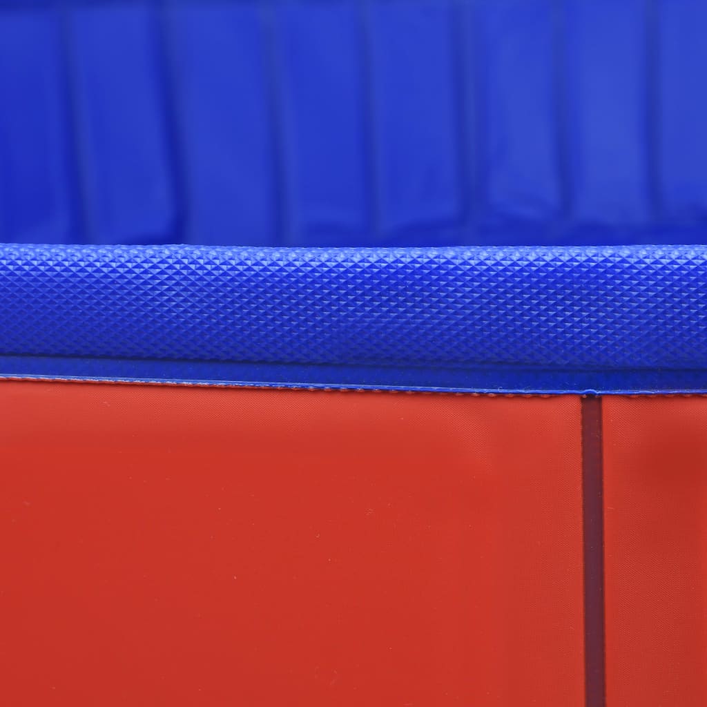 összehajtható piros PVC kutyamedence 200 x 30 cm