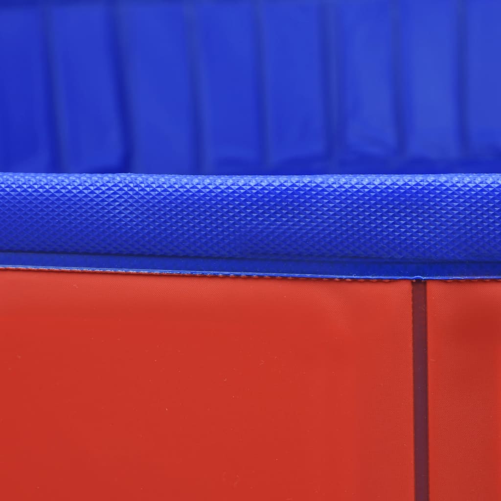 összehajtható piros PVC kutyamedence 300 x 40 cm