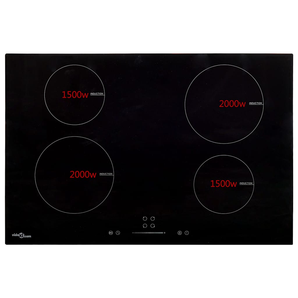 4 égős indukciós főzőlap érintős vezérlőpanellel 77 cm 7000 W