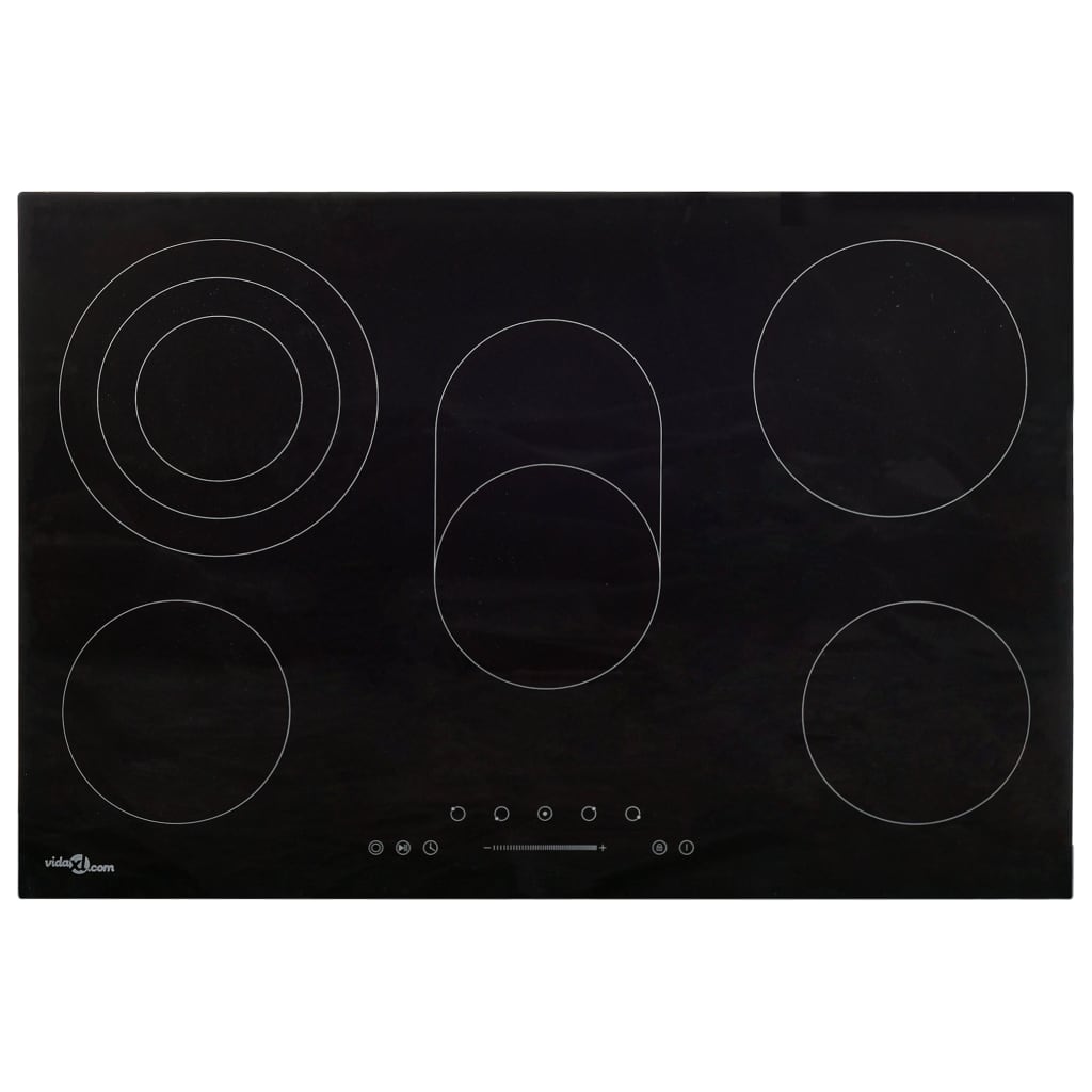 5 égős kerámia főzőlap érintős vezérlőpanellel 90 cm 8500 W