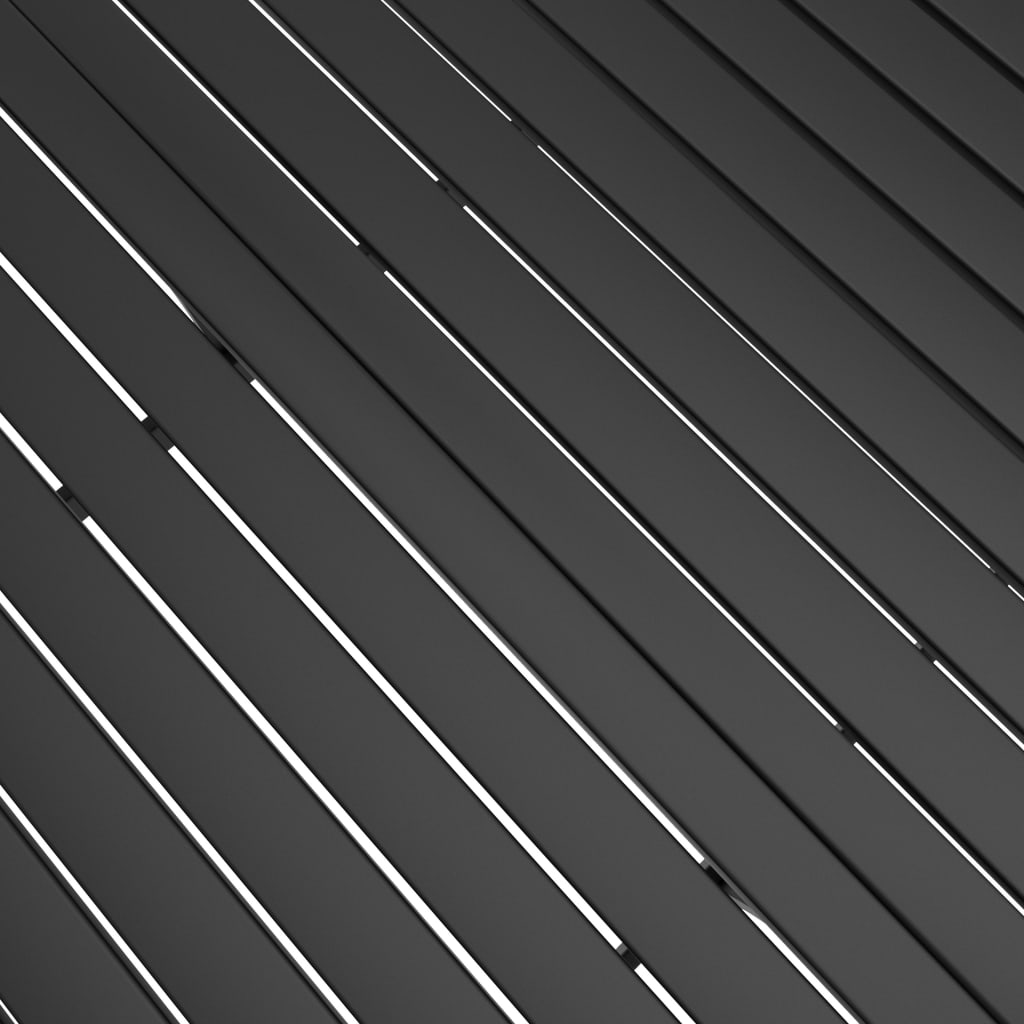 antracitszürke acél kerti asztal 190 x 80 x 72 cm