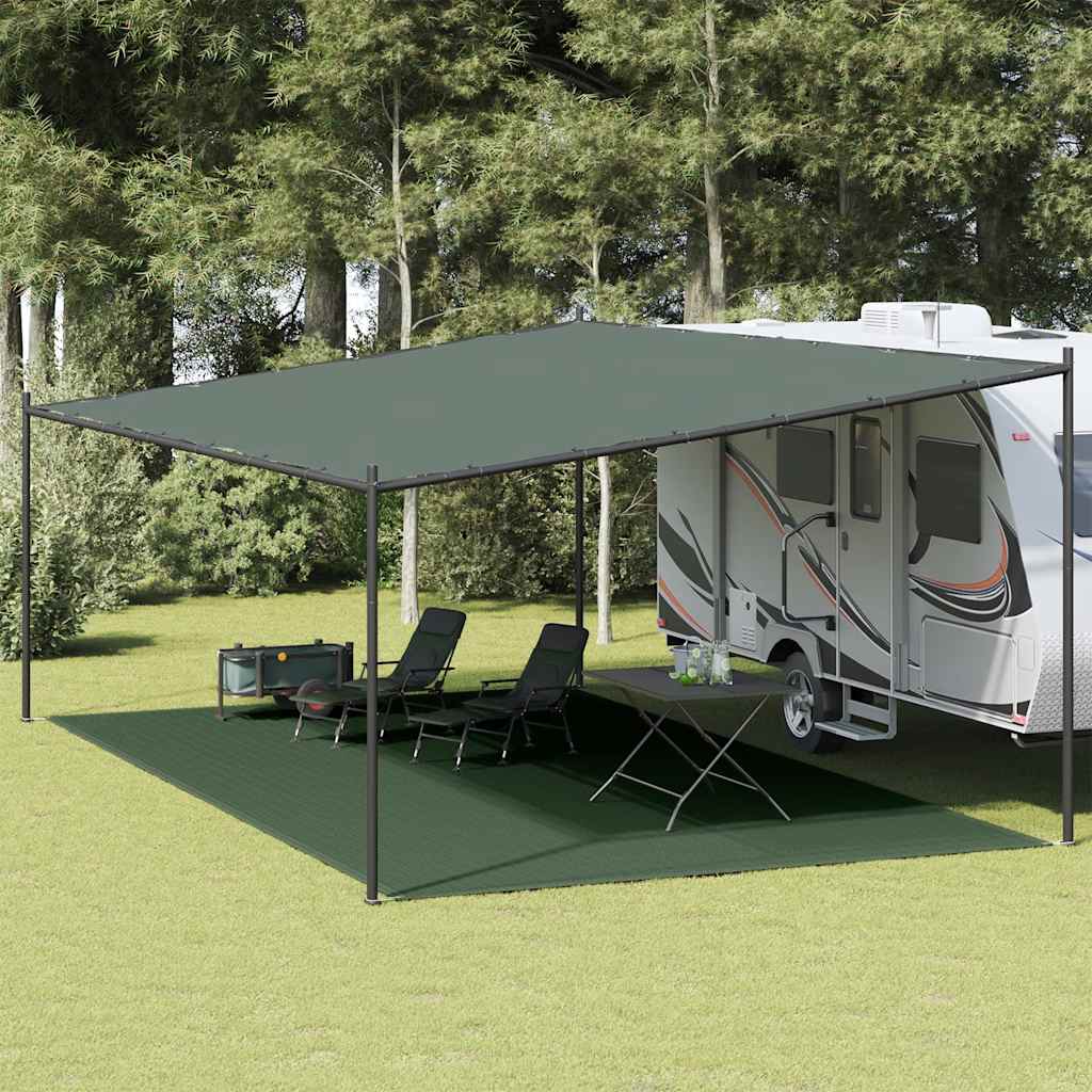 sötétzöld HDPE sátorszőnyeg 400 x 800 cm