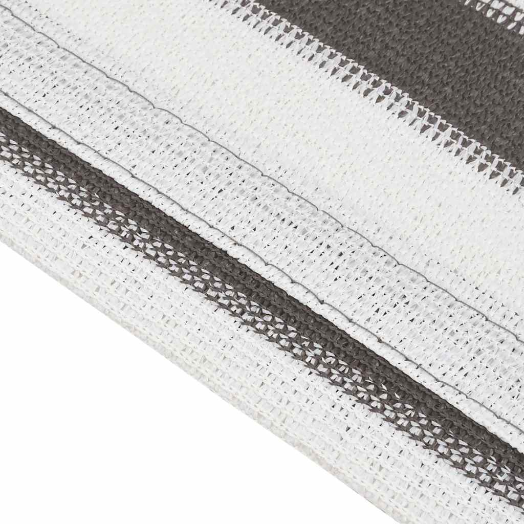 antracitszürke és fehér HDPE sátorszőnyeg 400x800 cm