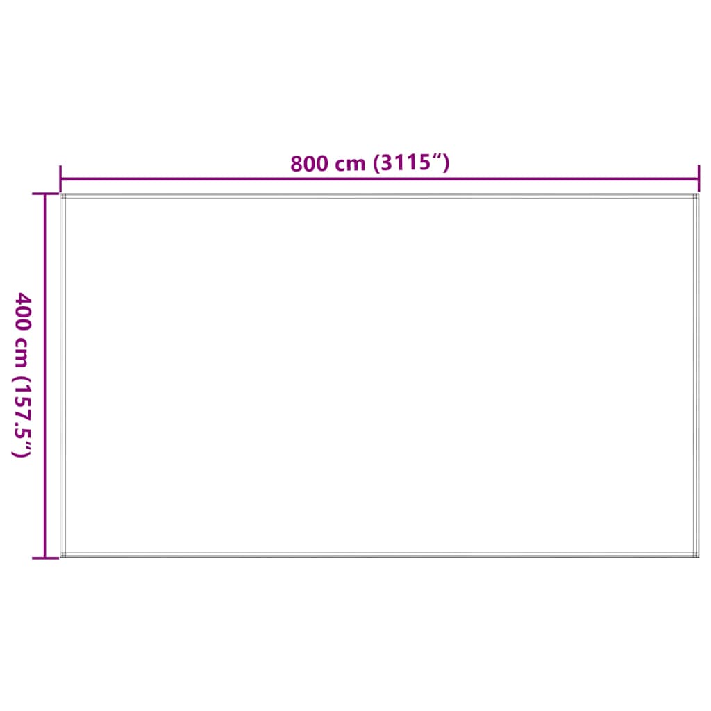 antracitszürke és fehér HDPE sátorszőnyeg 400x800 cm