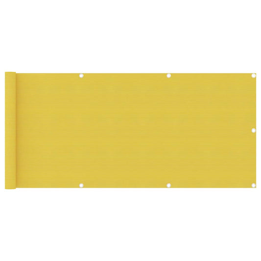 sárga HDPE erkélytakaró 75 x 400 cm
