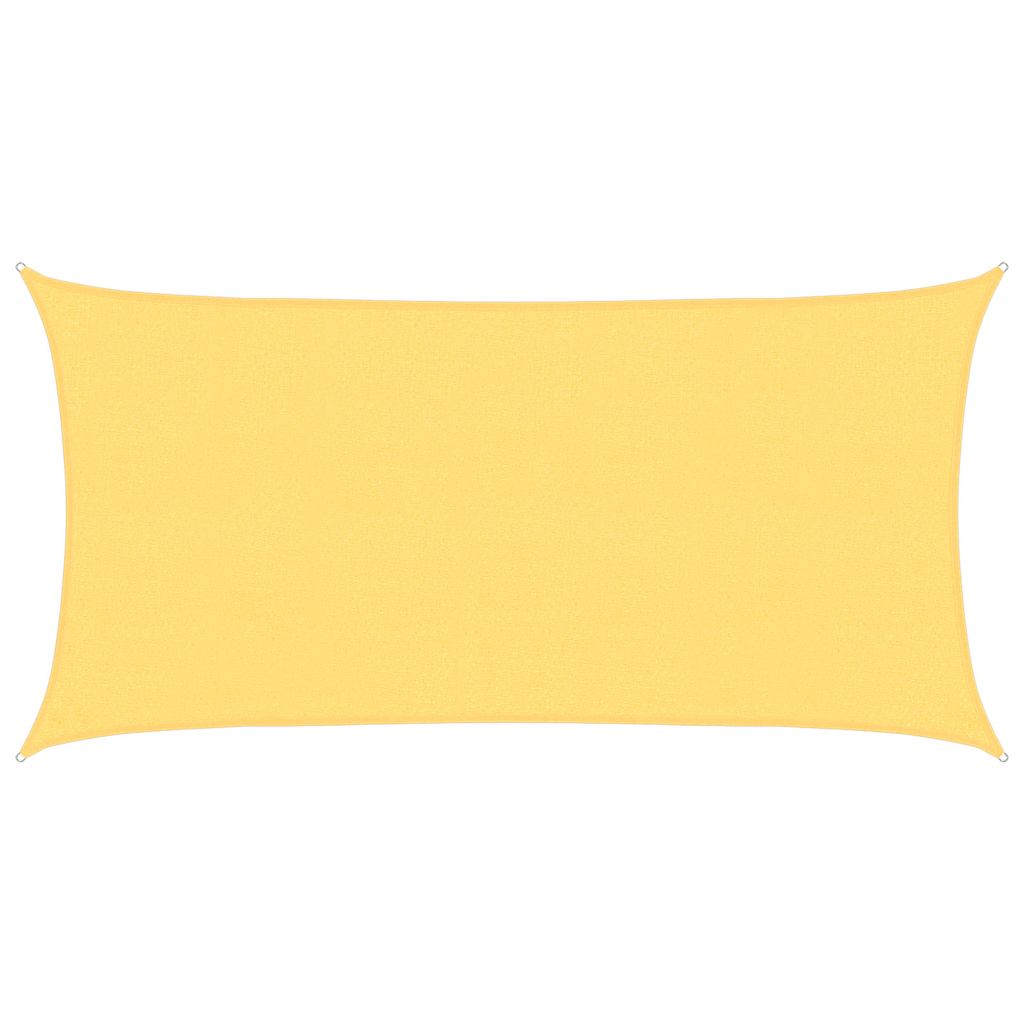 bézs HDPE napvitorla 160 g/m² 2,5 x 5 m