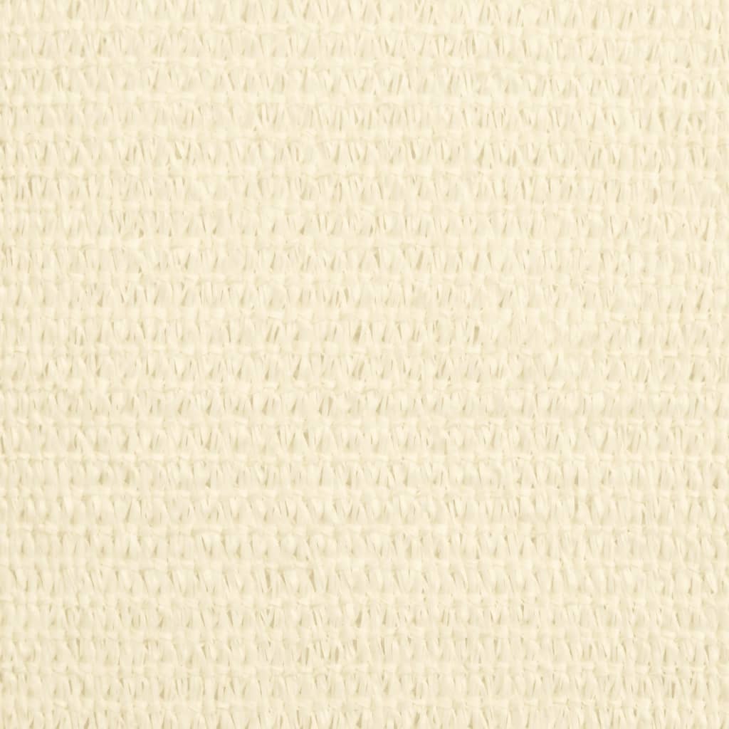 krémszínű HDPE napvitorla 160 g/m² 4 x 4 m