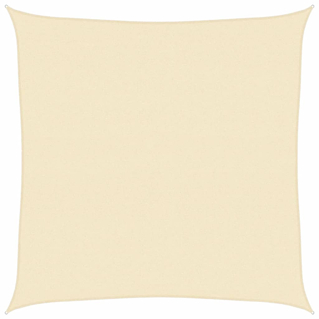 krémszínű HDPE napvitorla 160 g/m² 4,5 x 4,5 m
