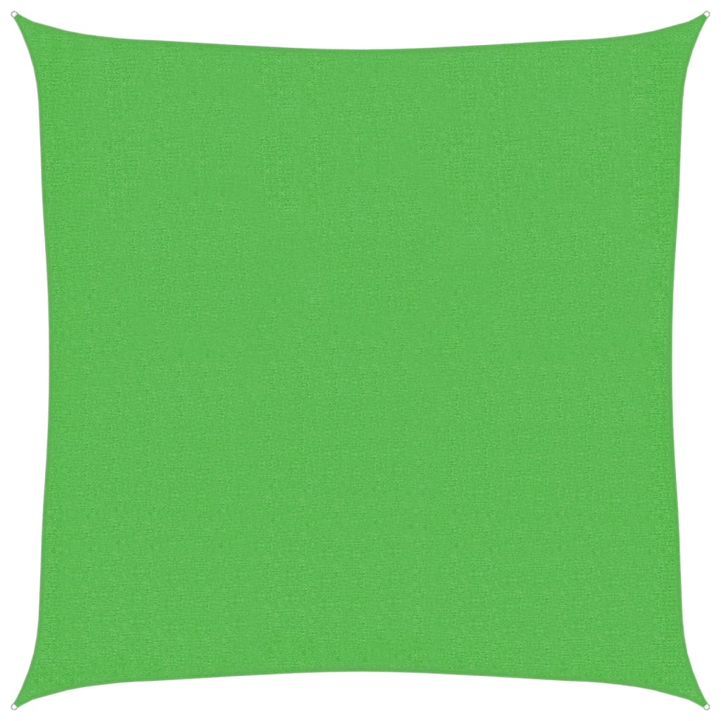 világoszöld HDPE napvitorla 160 g/m² 3 x 3 m