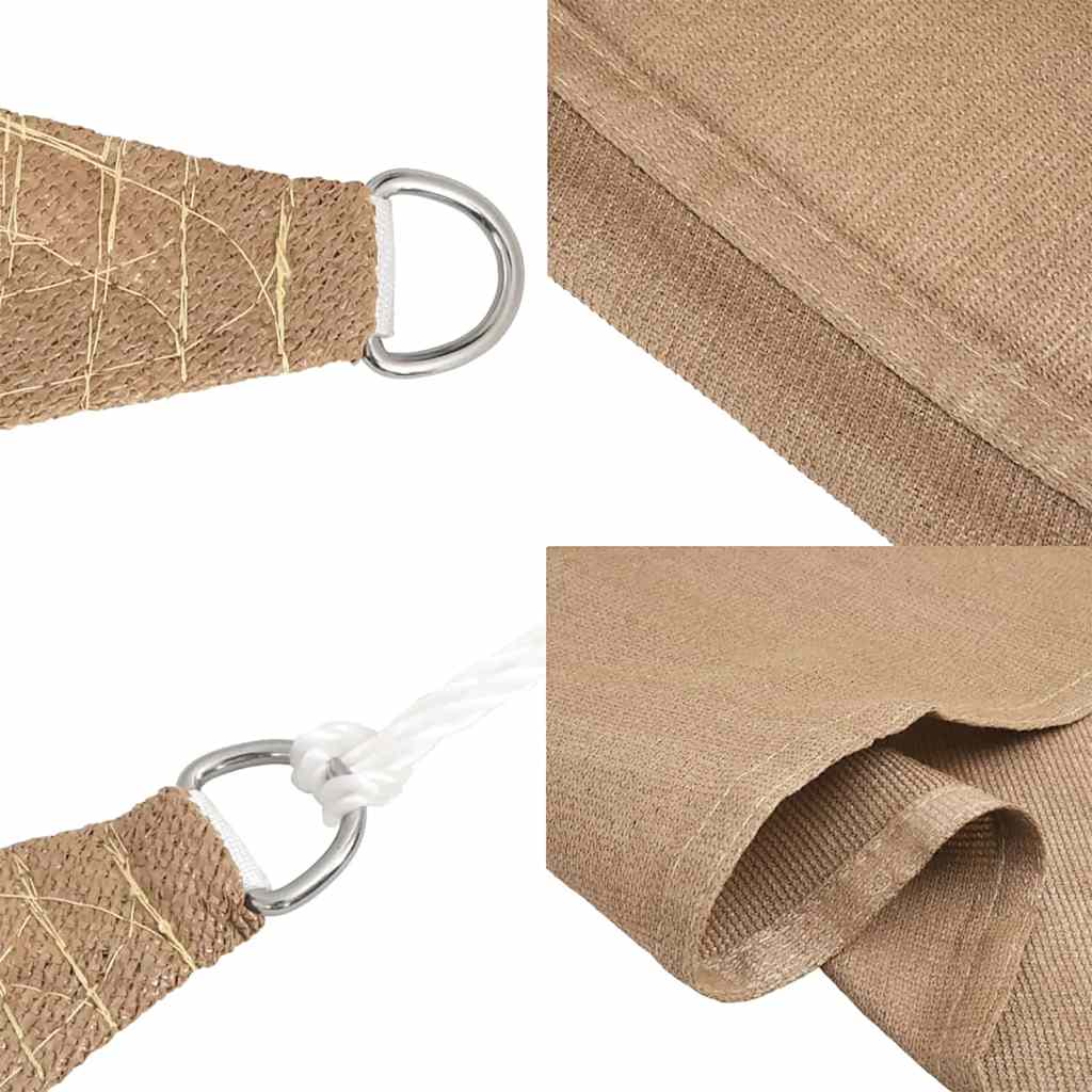 tópszínű HDPE napvitorla 160 g/m² 2 x 3 m