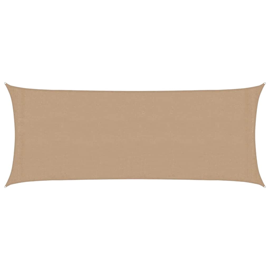 tópszínű HDPE napvitorla 160 g/m² 2 x 5 m