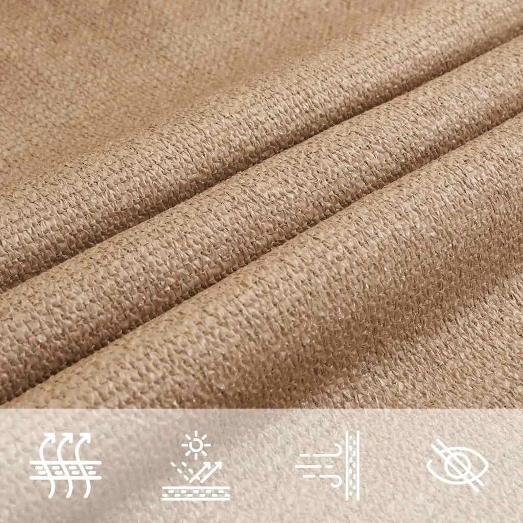 tópszínű HDPE napvitorla 160 g/m² 2,5 x 3,5 m