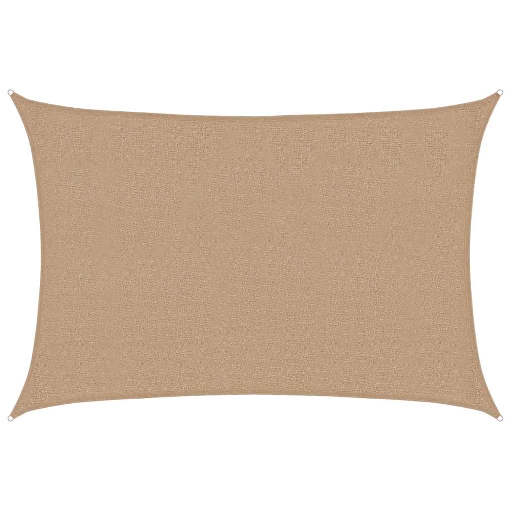 tópszínű HDPE napvitorla 160 g/m² 2,5 x 4 m