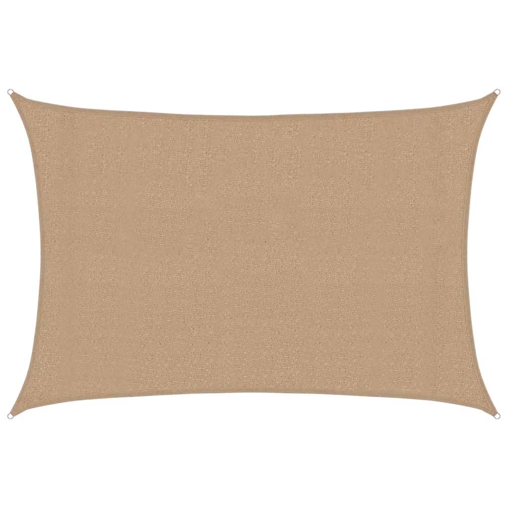 tópszínű HDPE napvitorla 160 g/m² 3 x 4 m