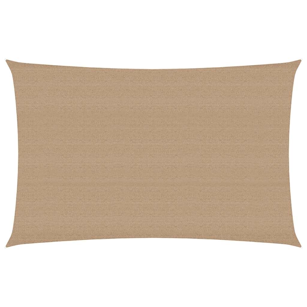 tópszínű HDPE napvitorla 160 g/m² 3 x 5 m