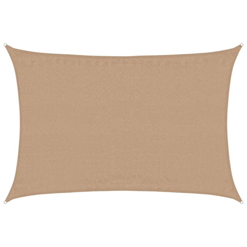 tópszínű HDPE napvitorla 160 g/m² 4 x 6 m