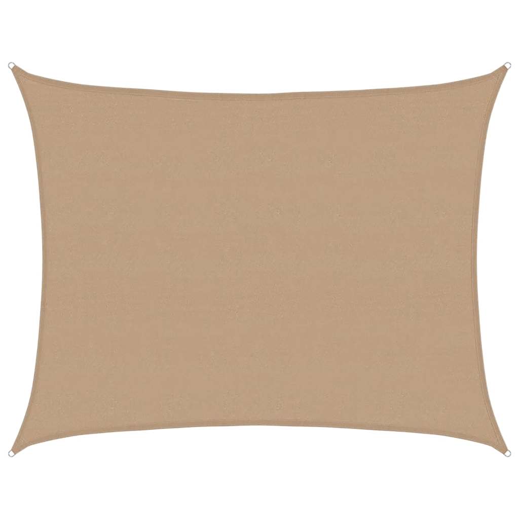 tópszínű HDPE napvitorla 160 g/m² 6 x 7 m