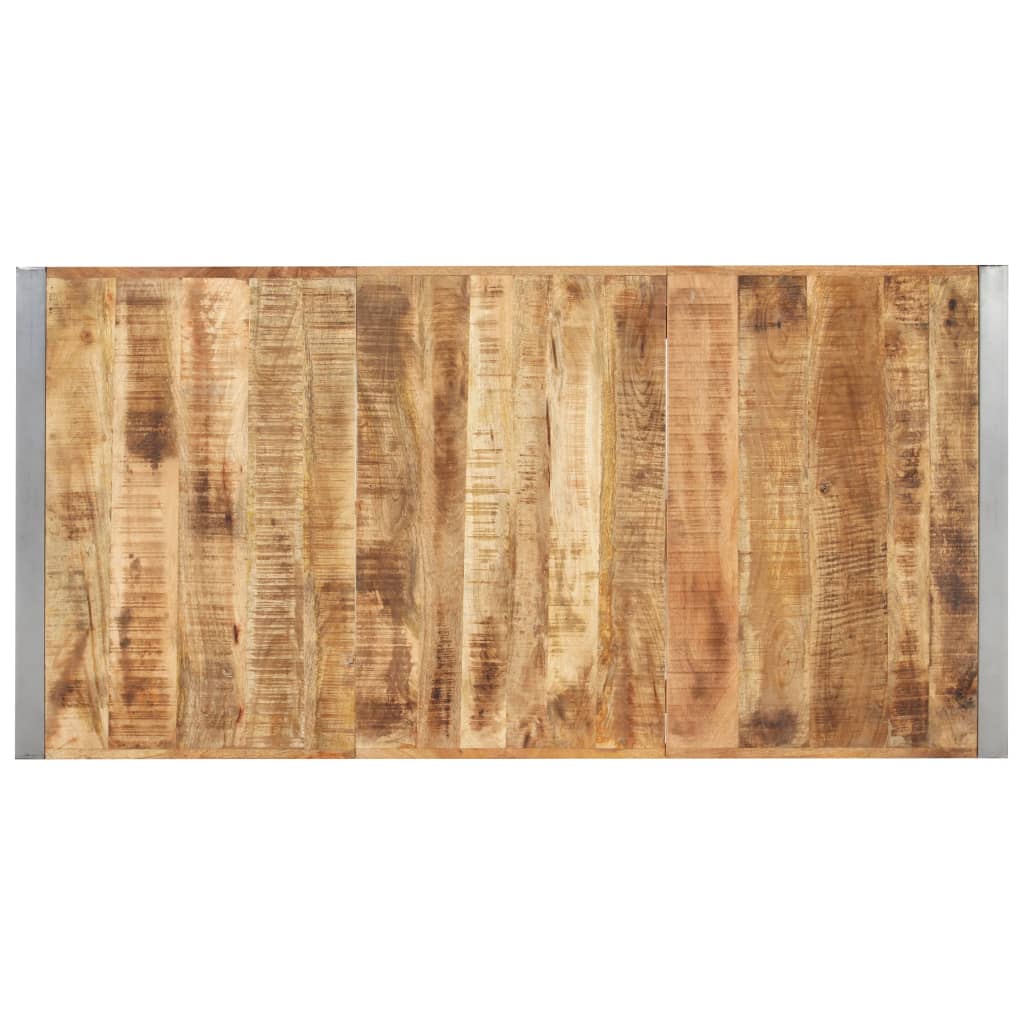 tömör nyers mangófa étkezőasztal 160 x 80 x 75 cm