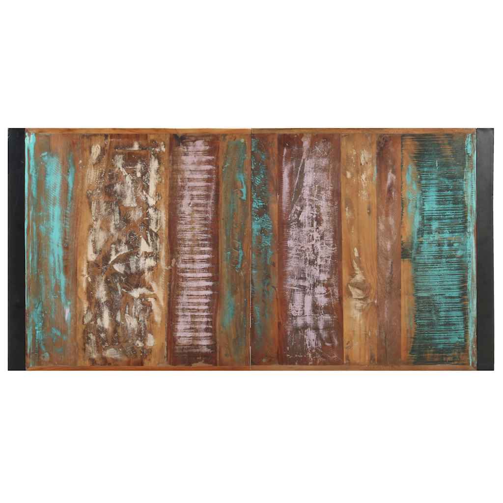 tömör újrahasznosított fa dohányzóasztal 140 x 70 x 40 cm