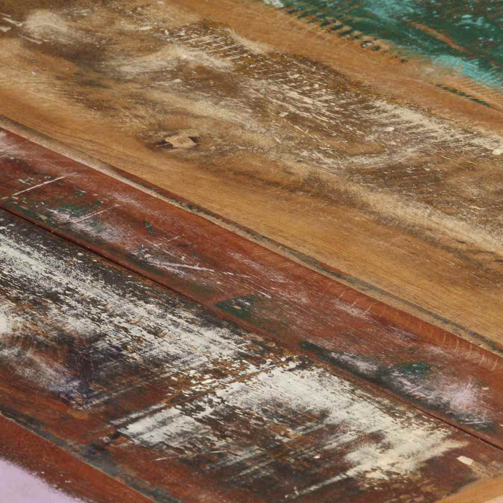 tömör újrahasznosított fa dohányzóasztal 140 x 70 x 40 cm