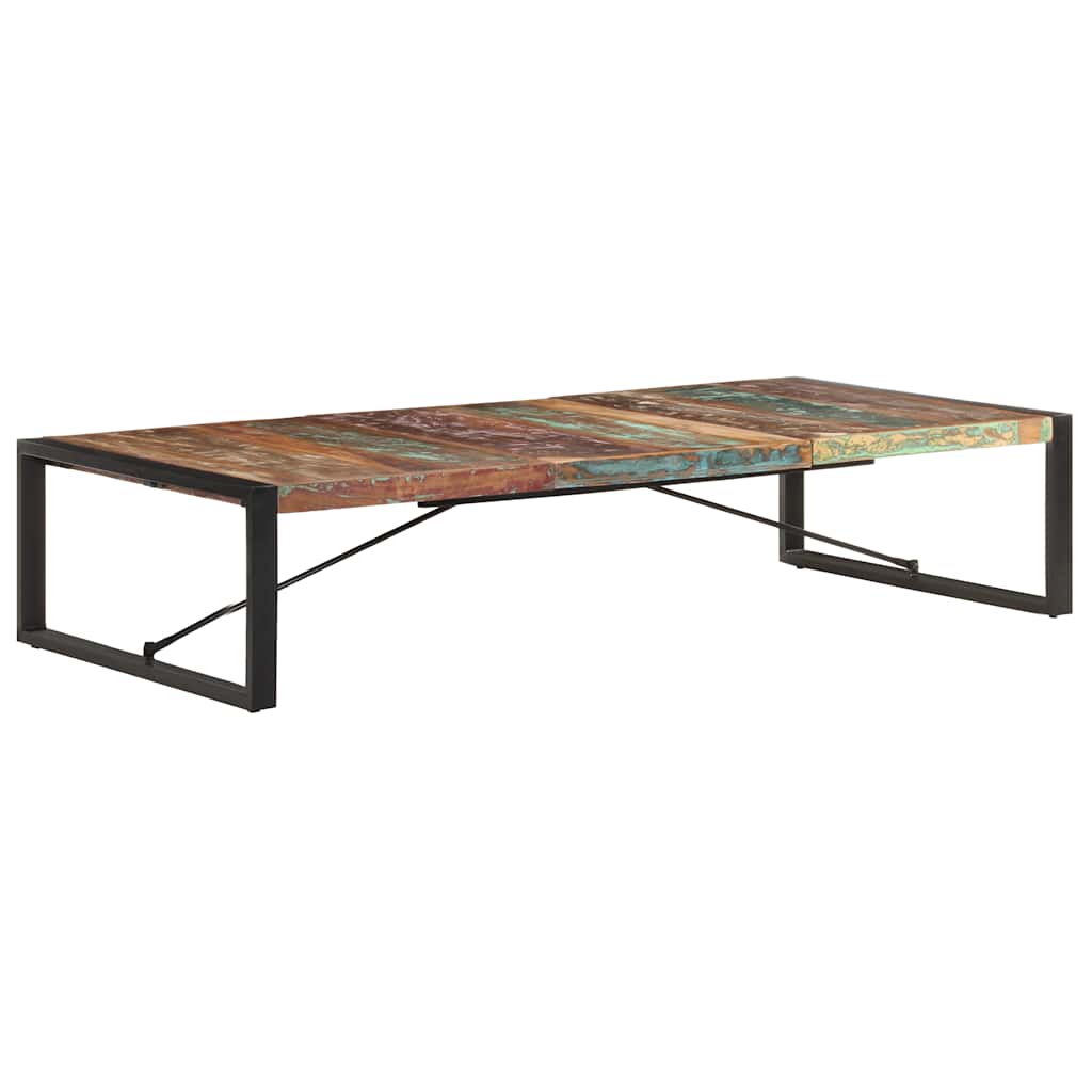 tömör újrahasznosított fa dohányzóasztal 180 x 90 x 40 cm