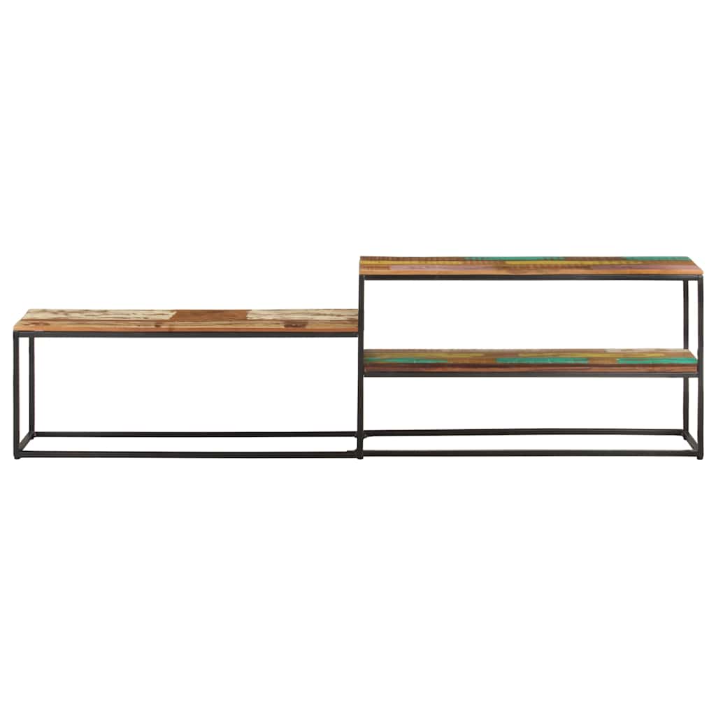 tömör újrahasznosított fa TV-szekrény 180 x 30 x 50 cm