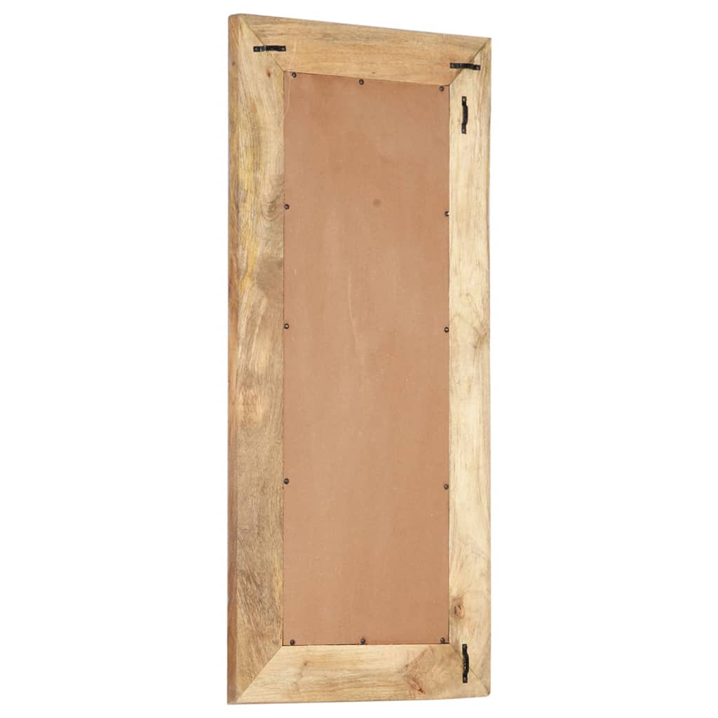 kézzel faragott tömör mangófa tükör 110 x 50 x 2,5 cm