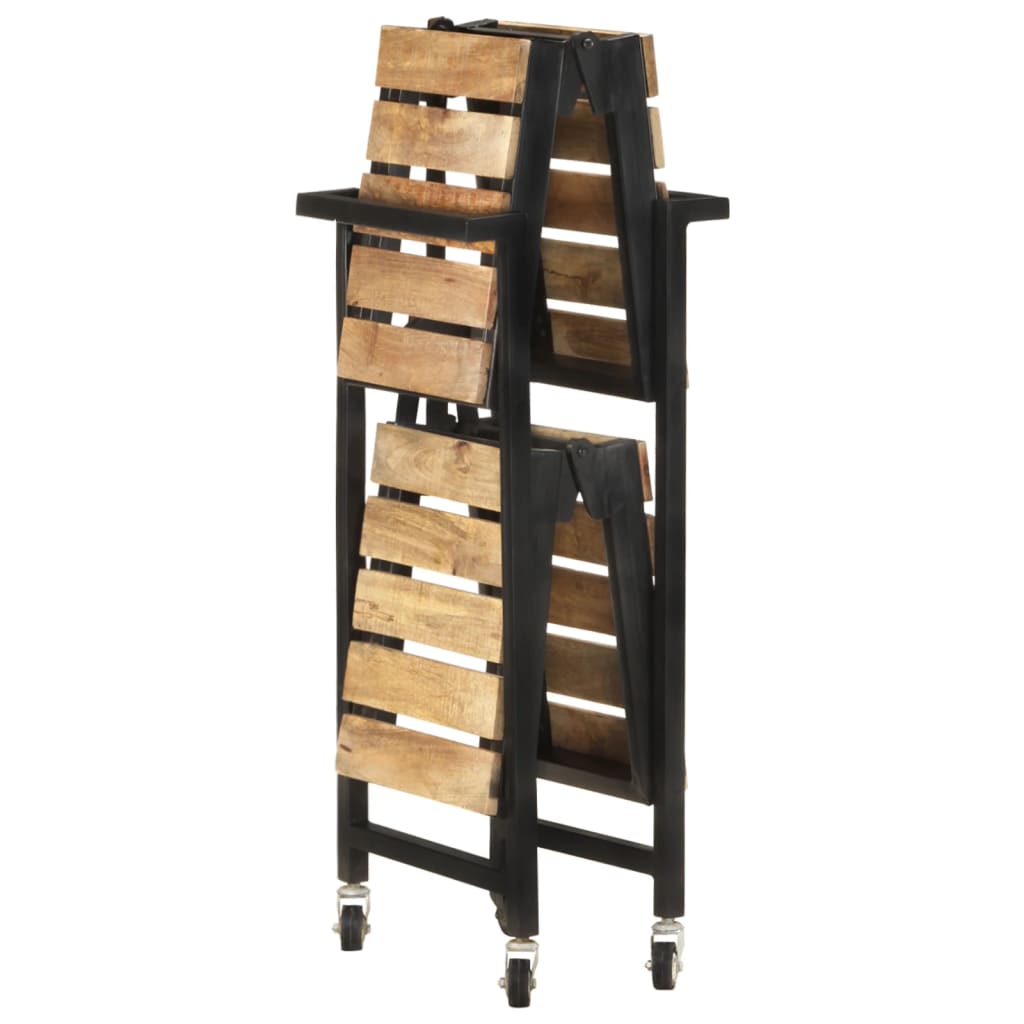 tömör mangófa zsúrkocsi 87 x 36 x 81 cm