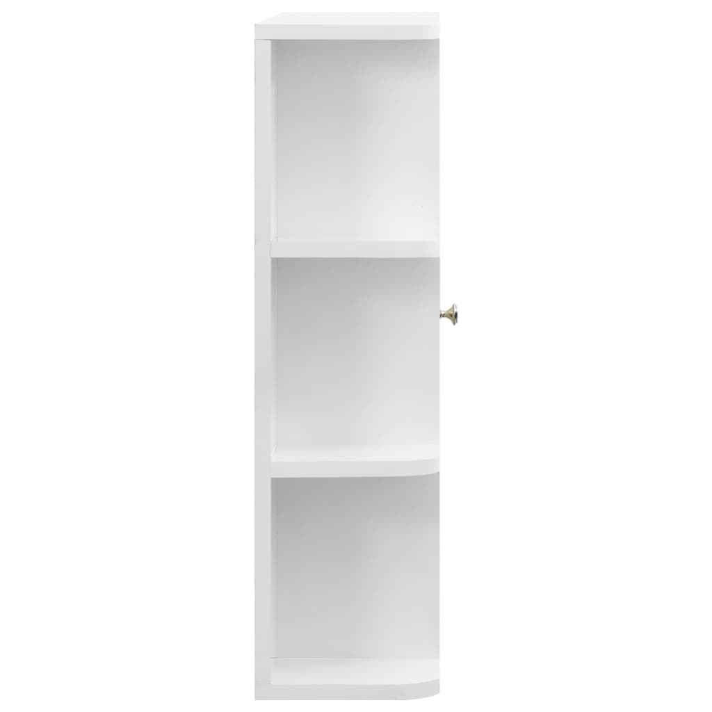 fehér MDF tükrös fürdőszobaszekrény 66 x 17 x 63 cm