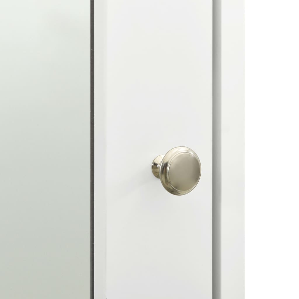 fehér MDF tükrös fürdőszobaszekrény 66 x 17 x 63 cm