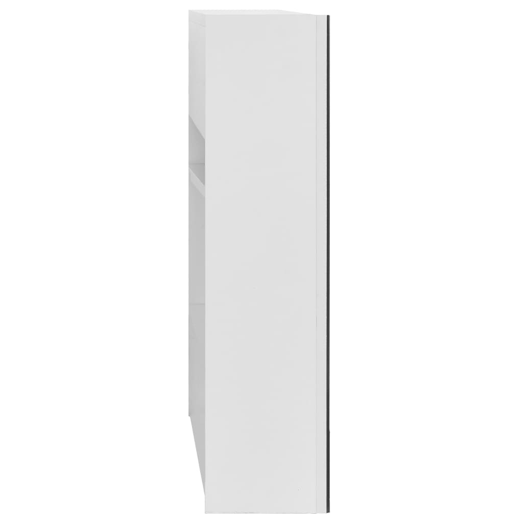 fehér MDF tükrös fürdőszobaszekrény 80 x 15 x 60 cm