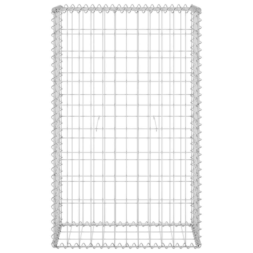 horganyzott acél gabion fal fedéllel 60 x 30 x 100 cm