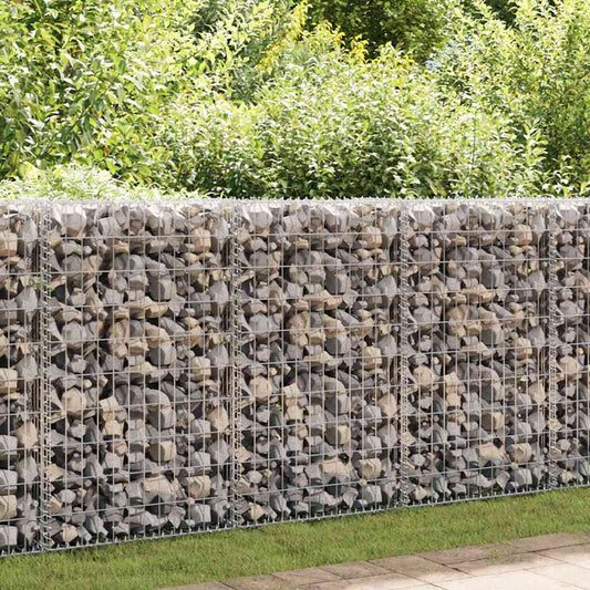 horganyzott acél gabion fal fedéllel 60 x 30 x 100 cm