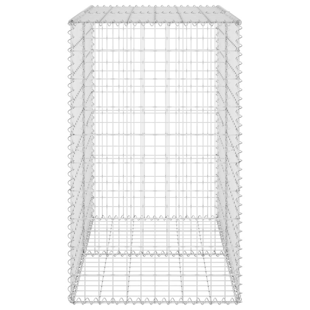 horganyzott acél gabion fal fedéllel 100 x 60 x 100 cm