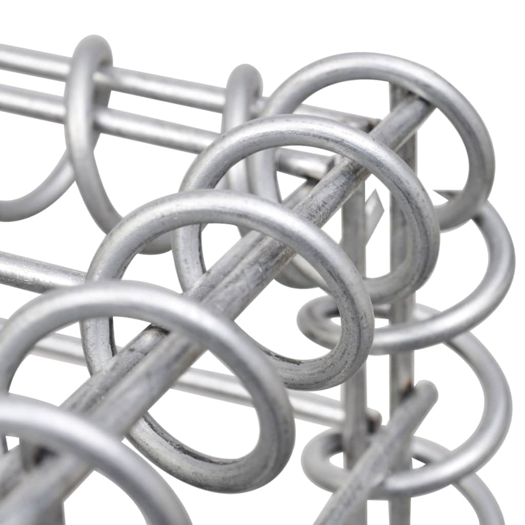 horganyzott acél gabion fal fedéllel 900 x 30 x 150 cm