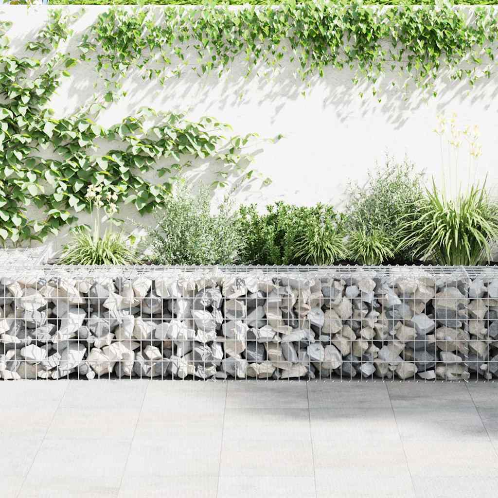 horganyzott acél gabion fal fedéllel 300 x 30 x 50 cm