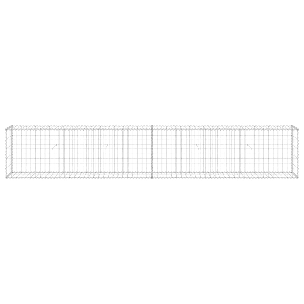horganyzott acél gabion fal fedéllel 300 x 30 x 50 cm