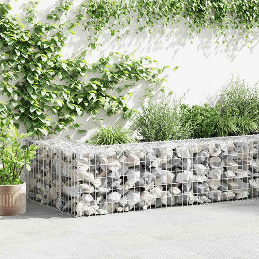 horganyzott acél gabion fal fedéllel 300 x 30 x 50 cm