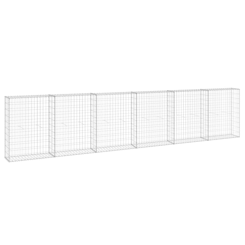 horganyzott acél gabion fal fedéllel 300 x 30 x 100 cm