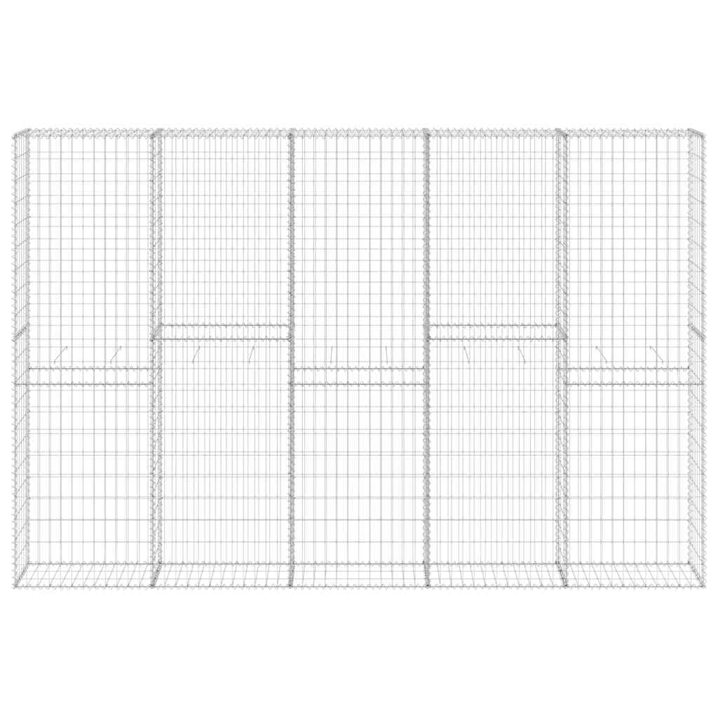 horganyzott acél gabion fal fedéllel 300 x 30 x 200 cm