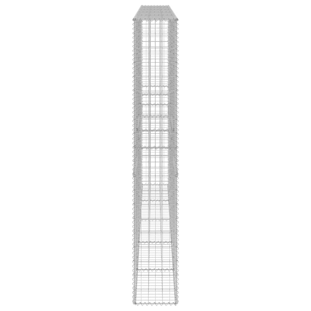 horganyzott acél gabion fal fedéllel 300 x 30 x 200 cm