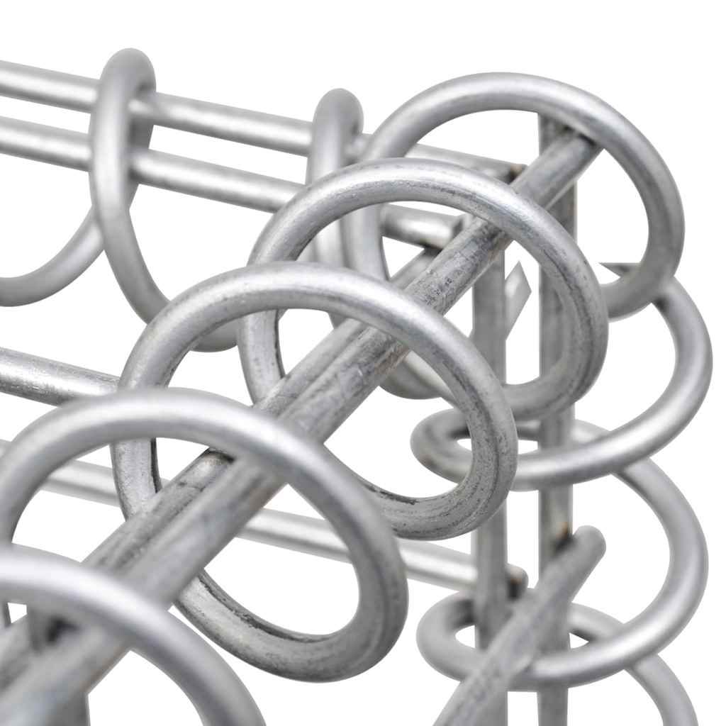 horganyzott acél gabion fal fedéllel 300 x 30 x 200 cm
