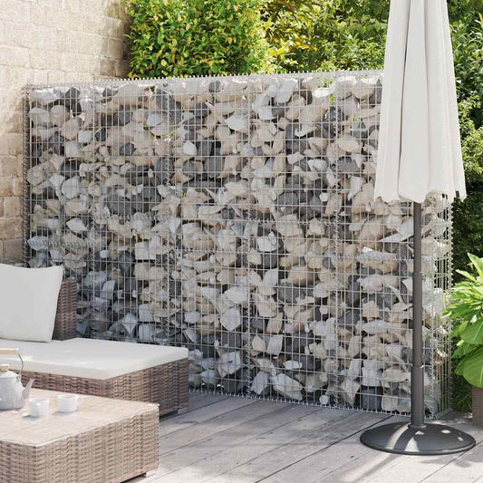 horganyzott acél gabion fal fedéllel 300 x 30 x 200 cm